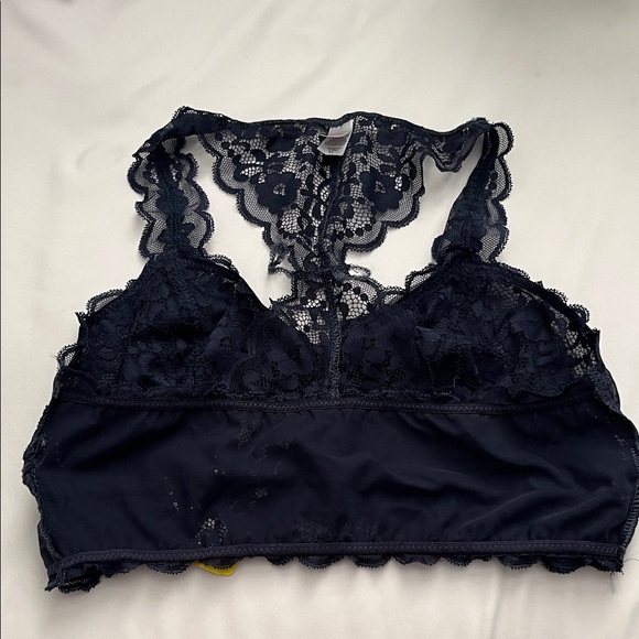 Women's Navy Lace Bralette - Picture 7 of 11